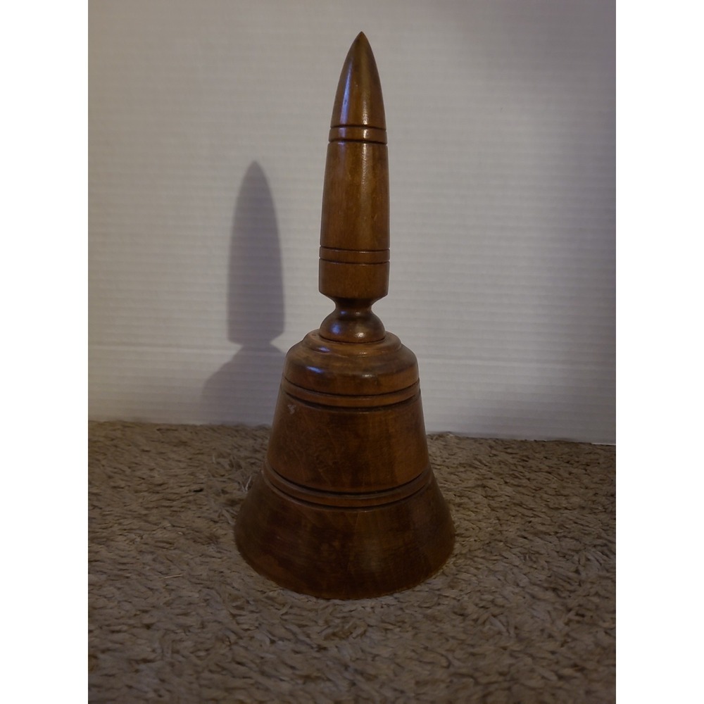 Vintage Musical Wooden Bell Plays A Lullaby,  Works, Tested